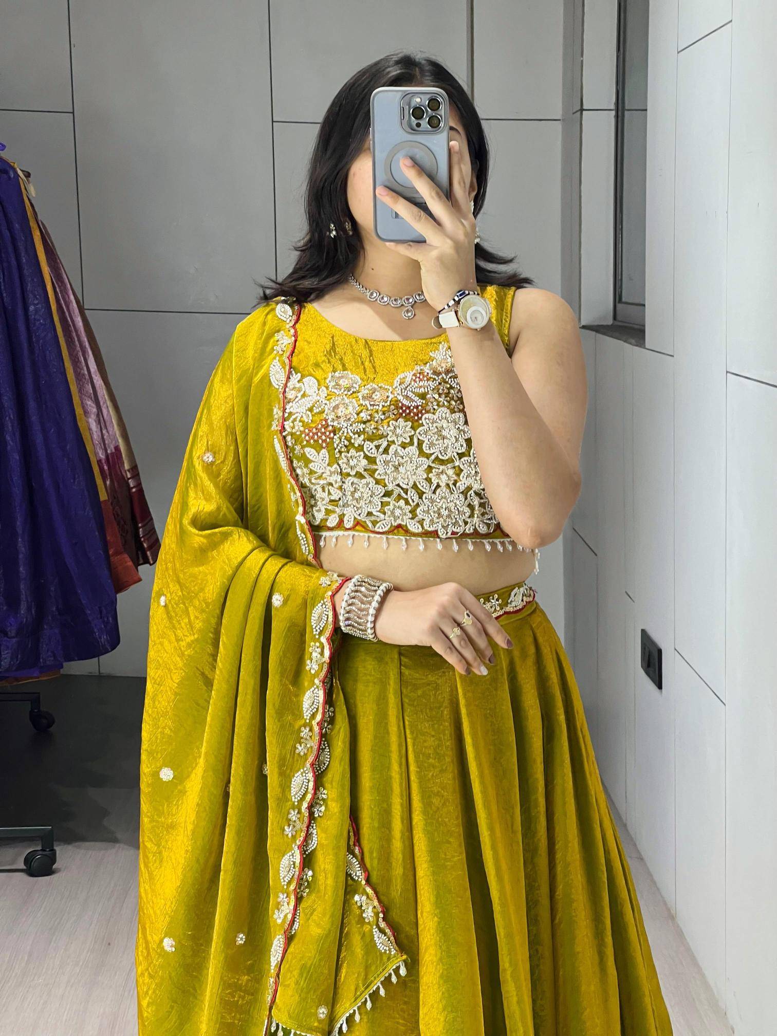 GRTN8 125 ANTIQGLD Fendy Wholesale lehenga suppliers in Mumbai